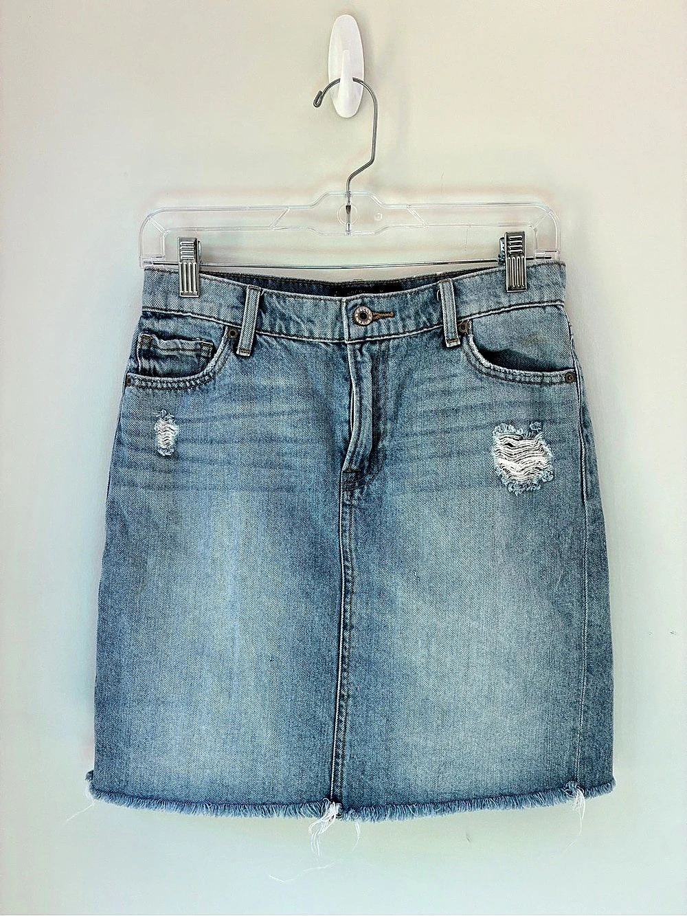 Lucky Brand Distressed Denim Skirt - Size 4